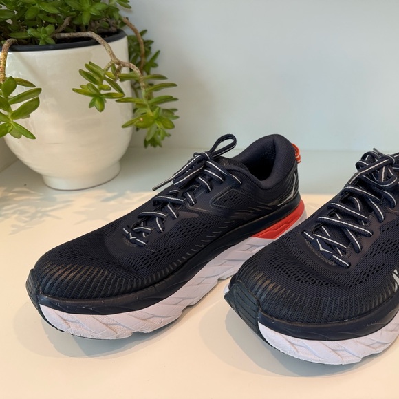 Hoka Women's Bondi 7 Sneakers Navy (Size 6.5) - Picture 1 of 11